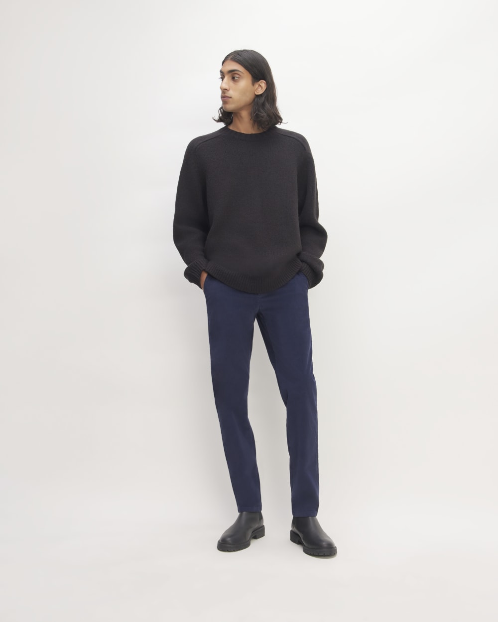 The Cloud Crewneck Sweater | Black - Image 3