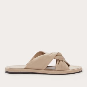The Day Twist Sandal | Warm Khaki