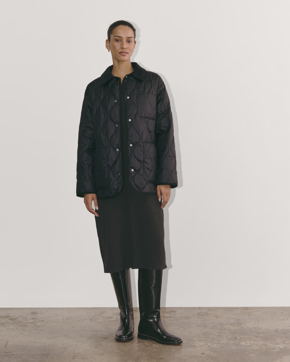 The Quilted Ranch Jacket | Black - Image 3