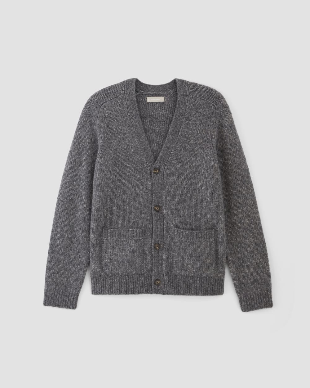 The Cloud Relaxed Cardigan | Heathered Dark Charcoal - Image 2