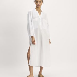 The Gauze Caftan Dress | White