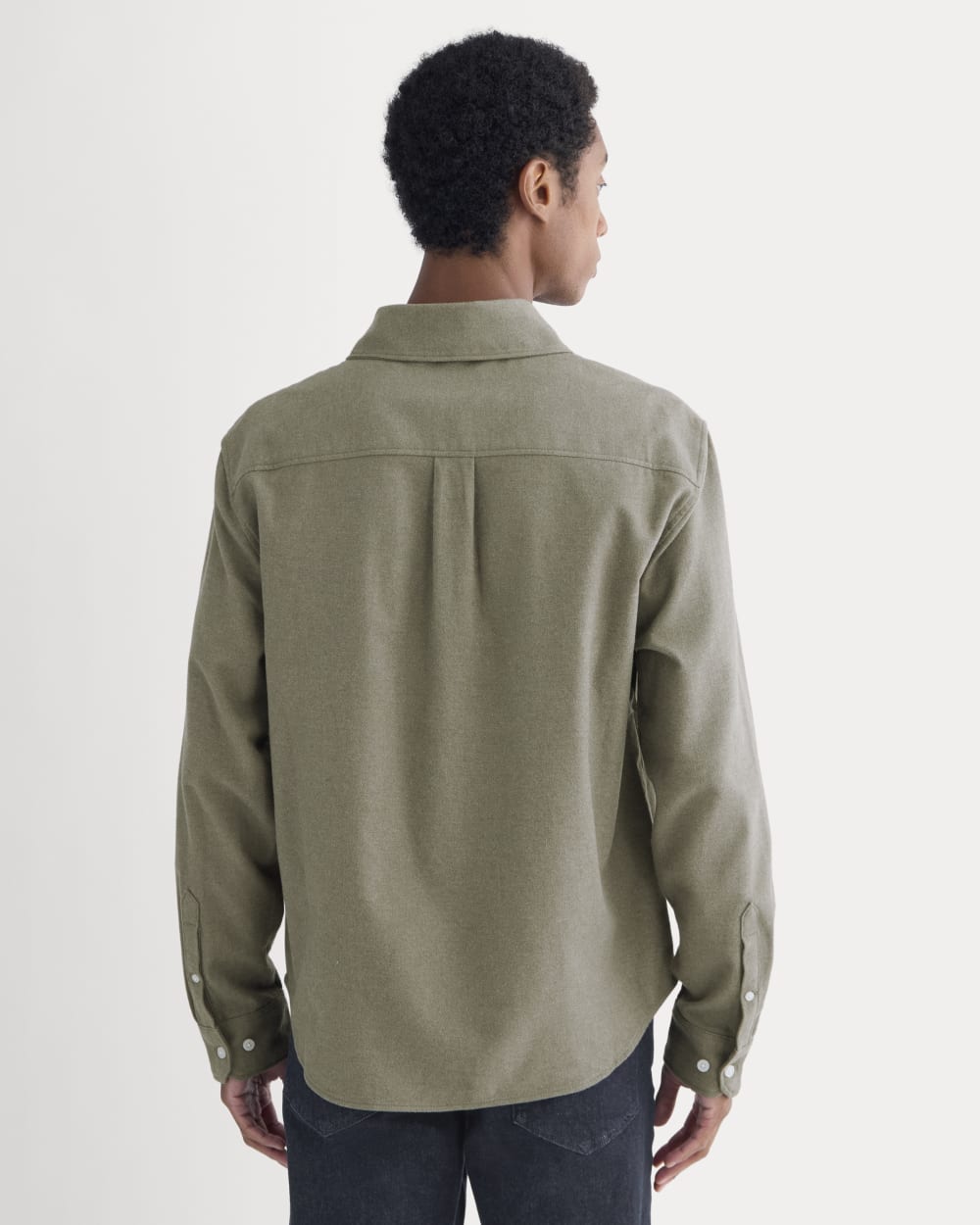 Brushed Flannel Shirt | Heathered Thyme - Image 5
