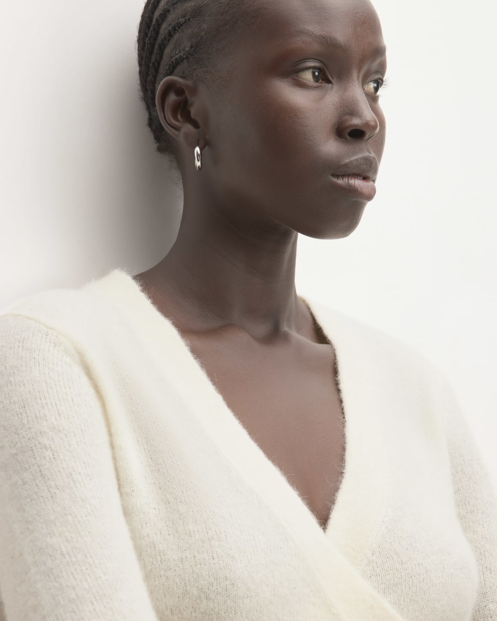 The Alpaca Wrap Sweater | Snow - Image 4