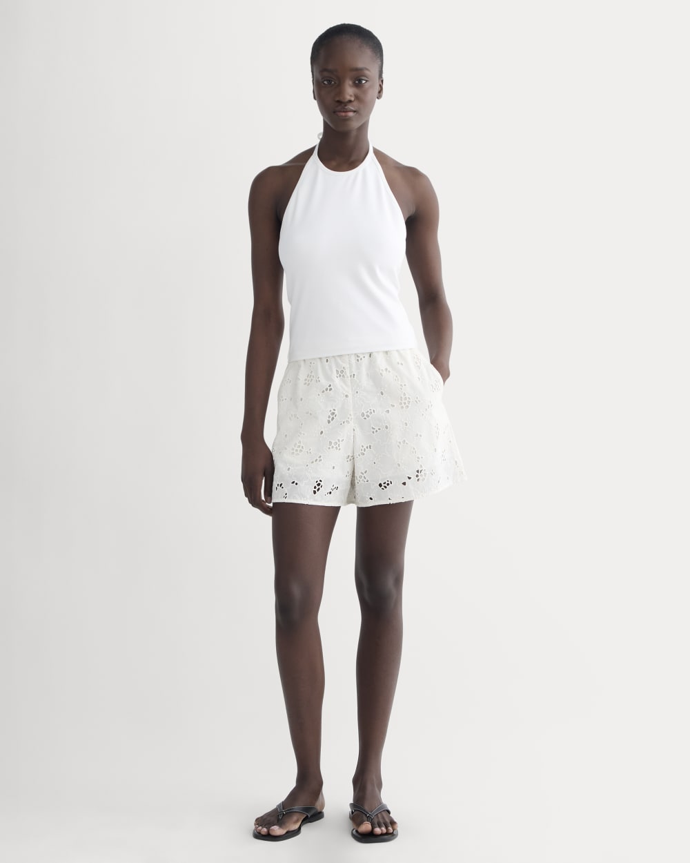 The Eyelet Pull-On Short | Bone