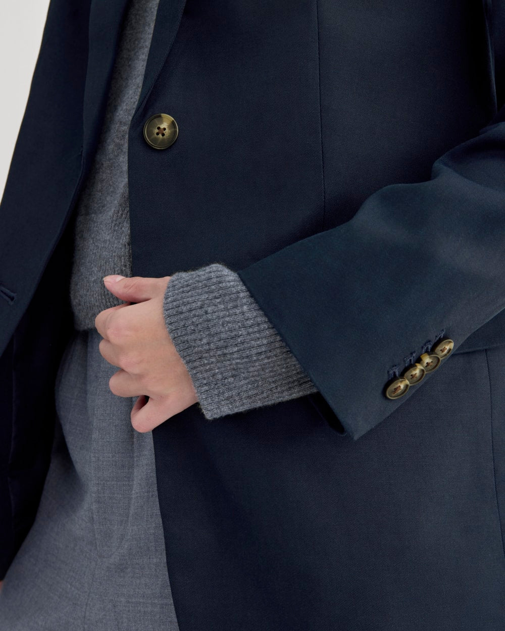 The Oversized Blazer in Buttersmooth | Navy - Image 4