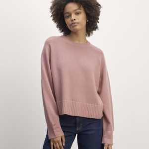 The Boxy Crew in Cashmere | Clay Pink