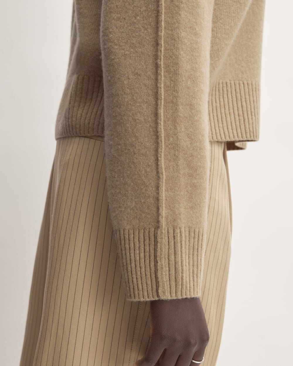 The Good Merino Wool Mockneck Sweater | Light Camel - Image 5