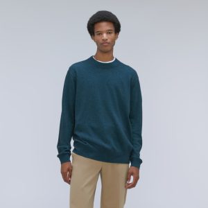 The Merino-Blend Crewneck Sweater | Deep Teal