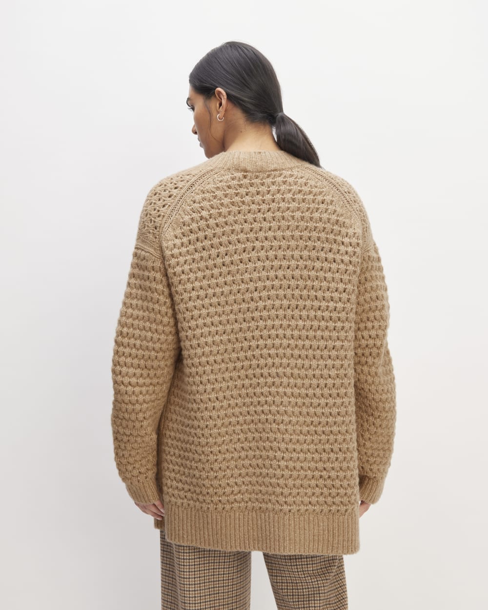 The Cloud Oversized Textured Cardigan | Tiger's Eye - Image 6