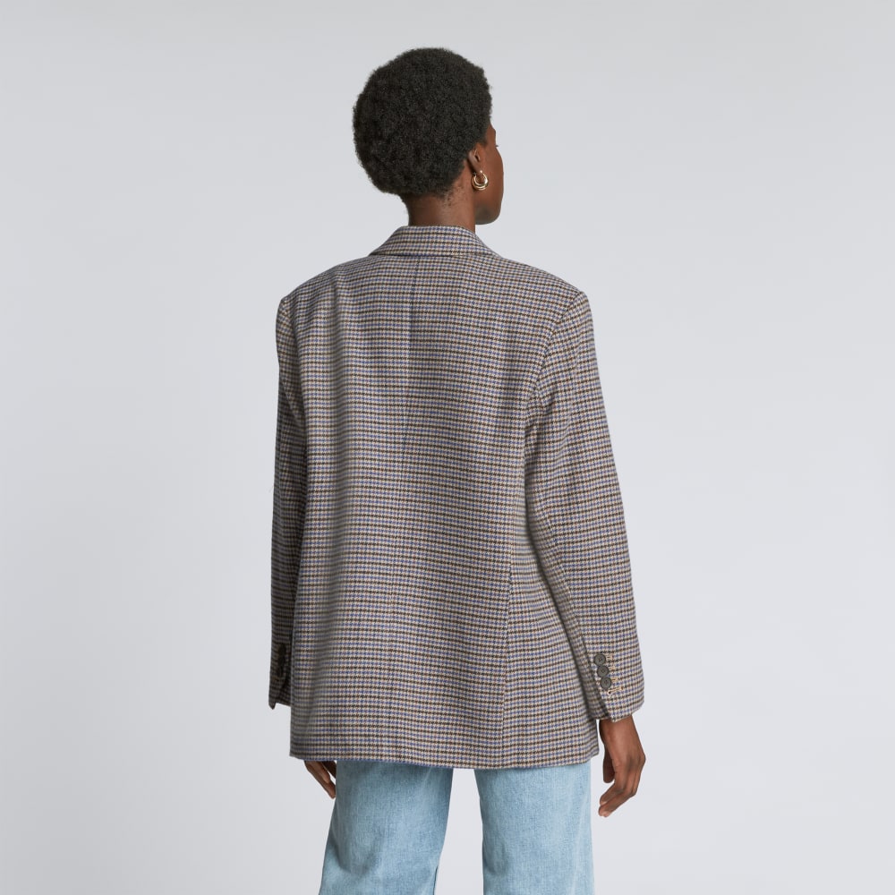 The ReWool? '80s Blazer | Blue / Brown Houndstooth - Image 3
