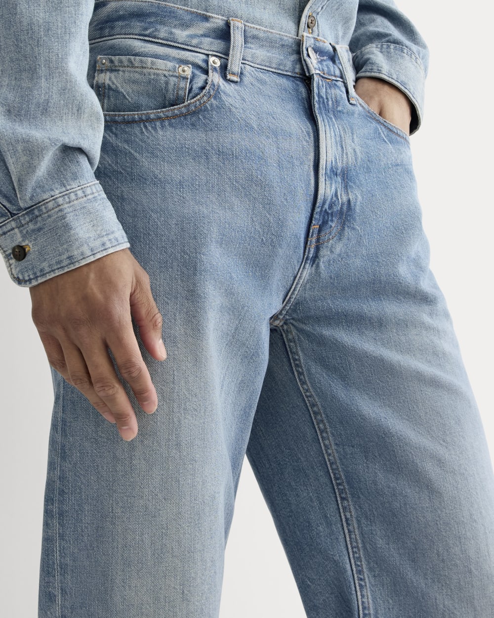 The '90s Loose Straight Jean | Light Indigo - Image 4