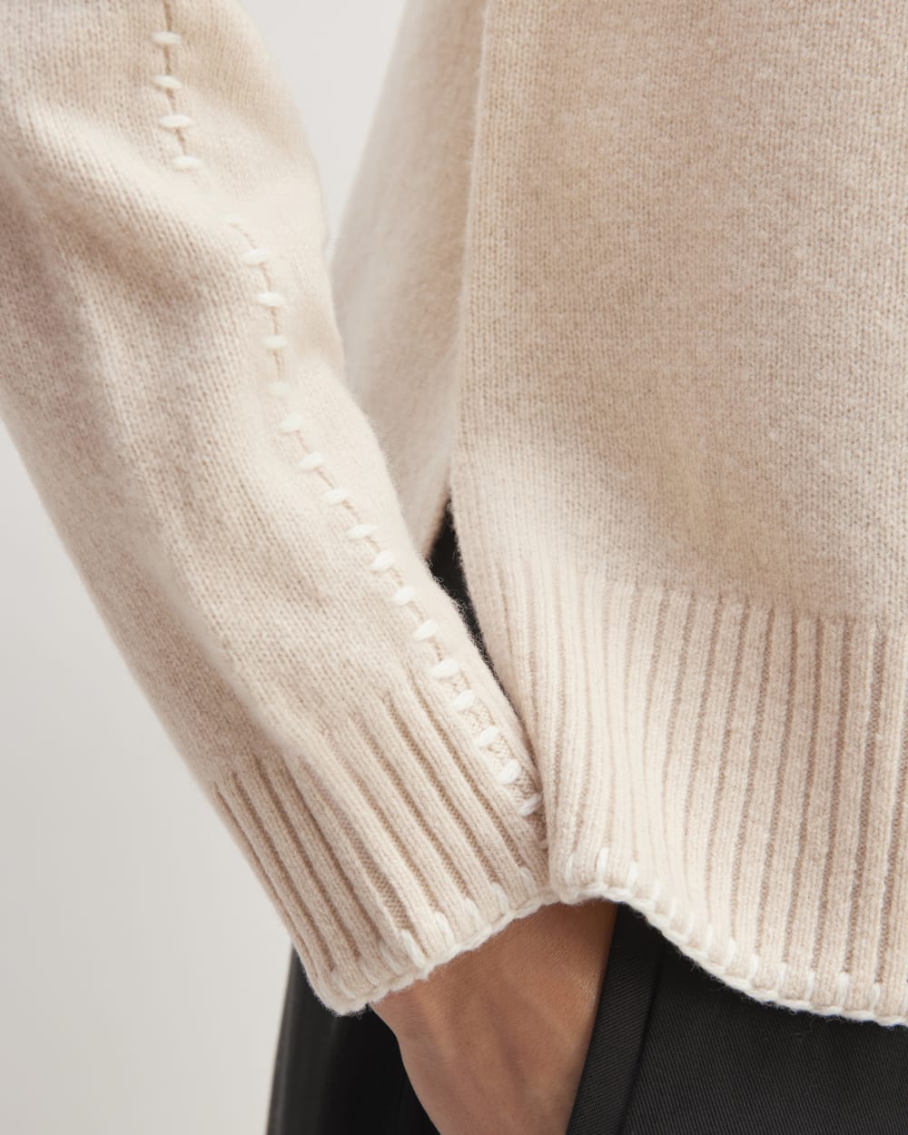 The Good Merino Wool Cardigan | Buttermilk / White - Image 5