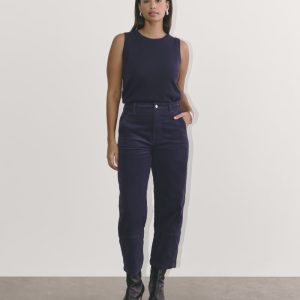 The Utility Barrel in Corduroy | Navy