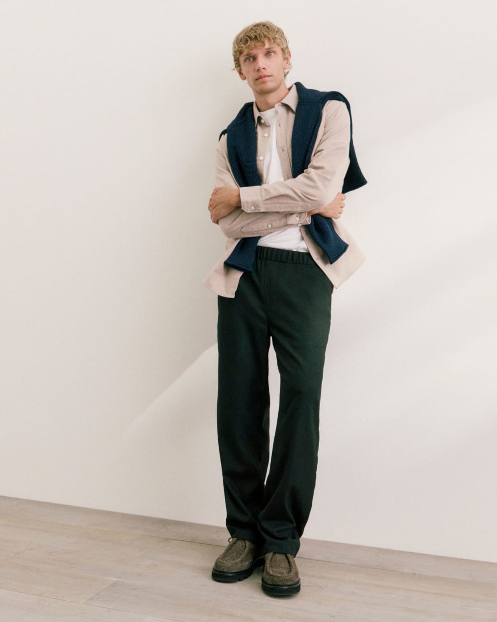 Pleated Trouser in Tailor Twill | Black - Image 7