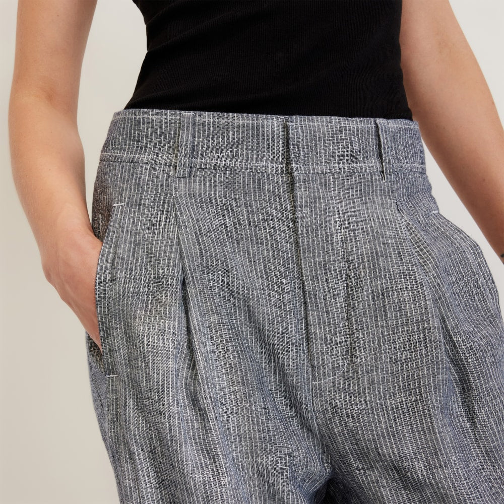 The Linen Way-High® Drape Pant | Canvas Tan / Navy - Image 5
