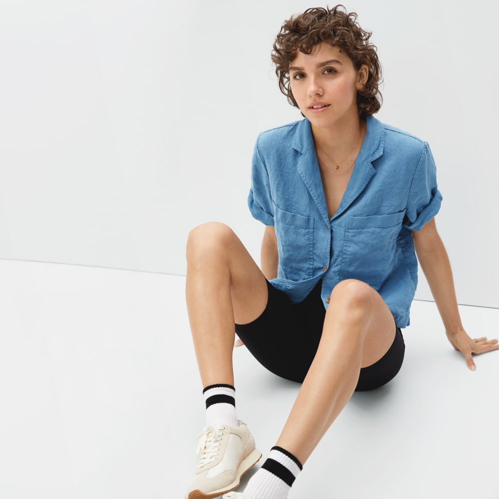 The Linen Workwear Shirt | Aegean - Image 5