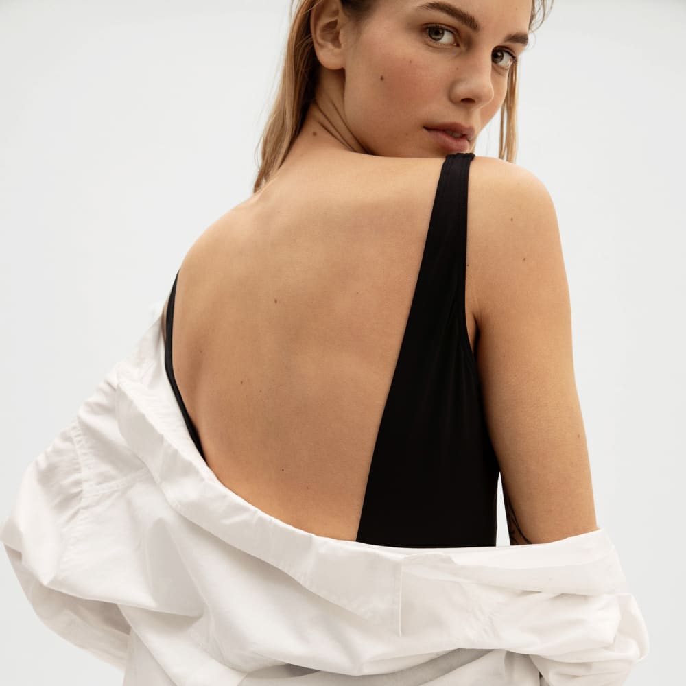 The Square-Neck One-Piece | Black - Image 3