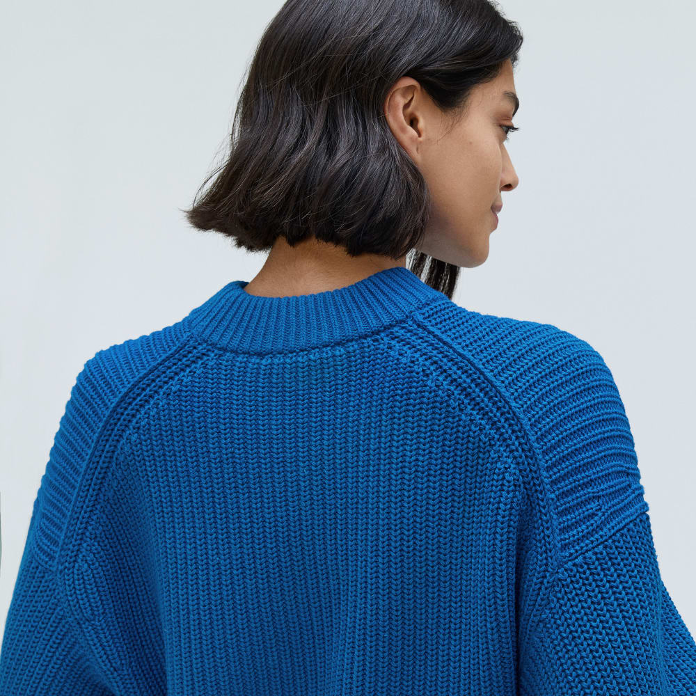The Texture Cotton Crew | Lapis Blue - Image 4