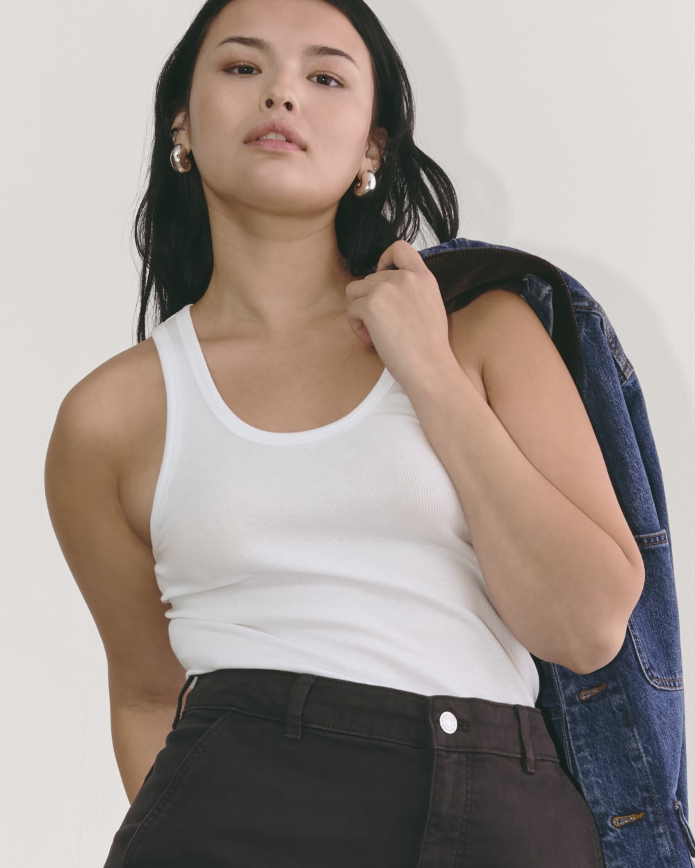 The Luxe Rib Tank | White - Image 3