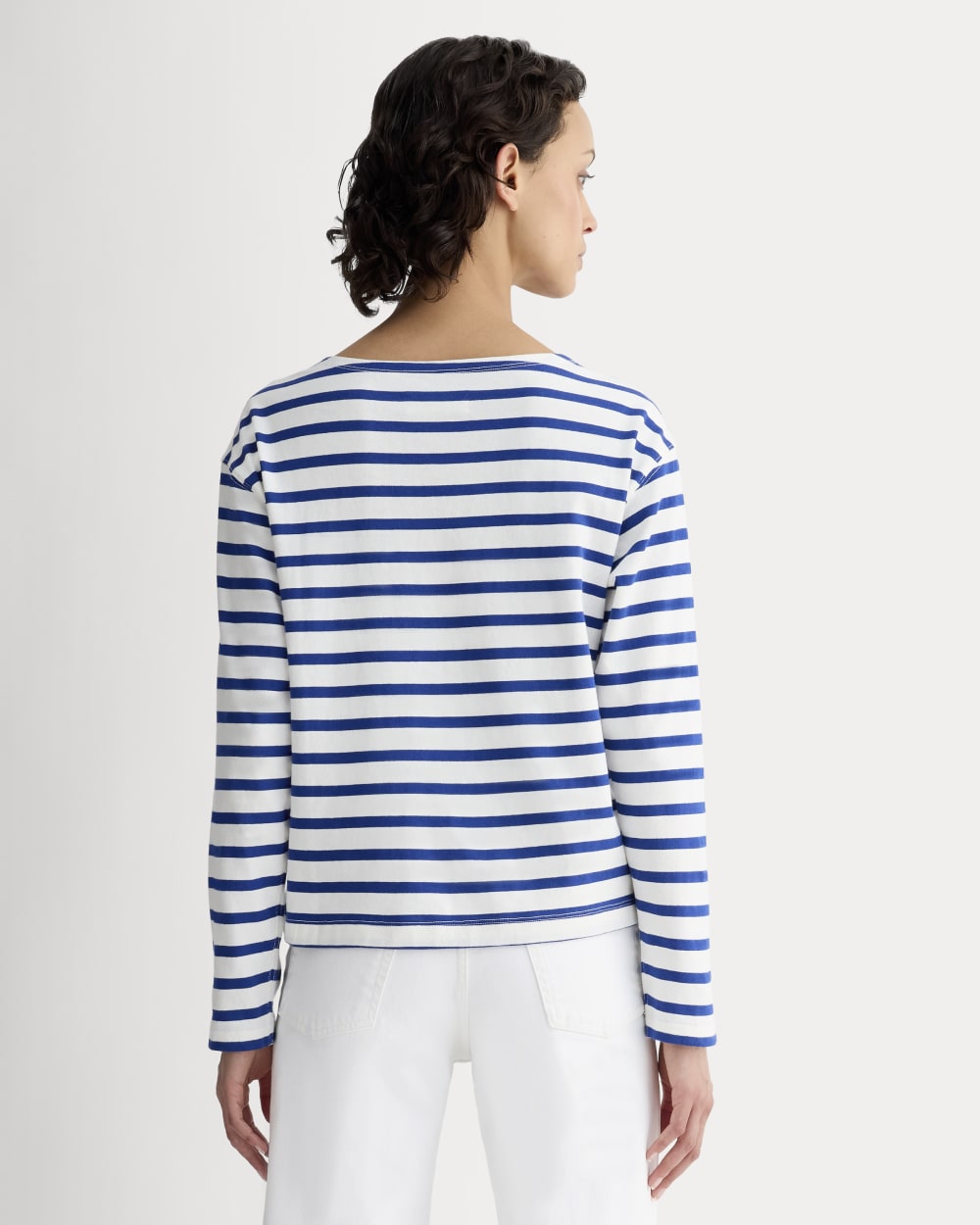 The Mariner Tee | Bone / Mazarine Blue - Image 5