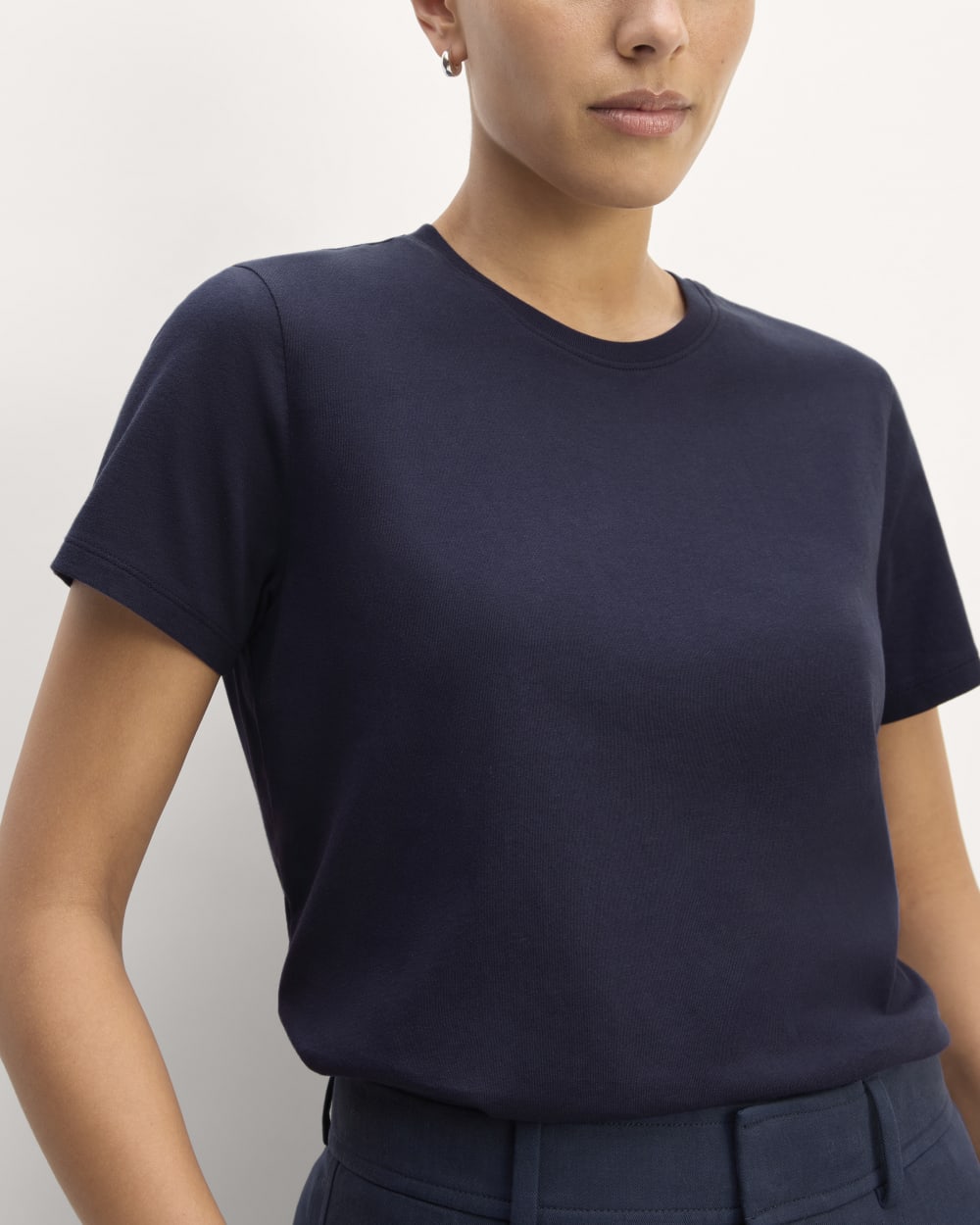 The Slim Crew in Essential Cotton | Navy - Image 3