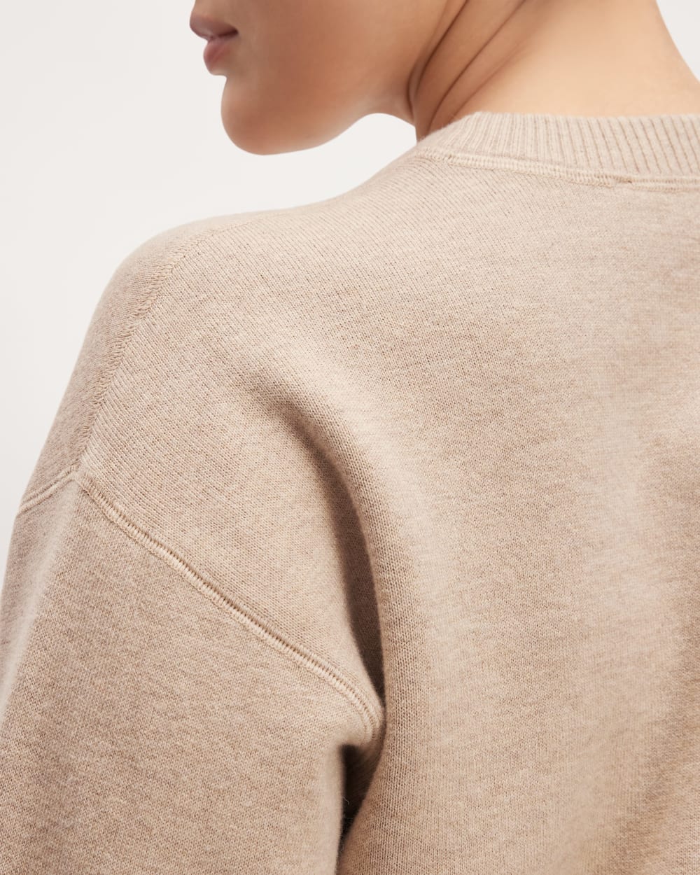 The Cotton-Merino Sweatshirt | Warm Oat Heather - Image 5