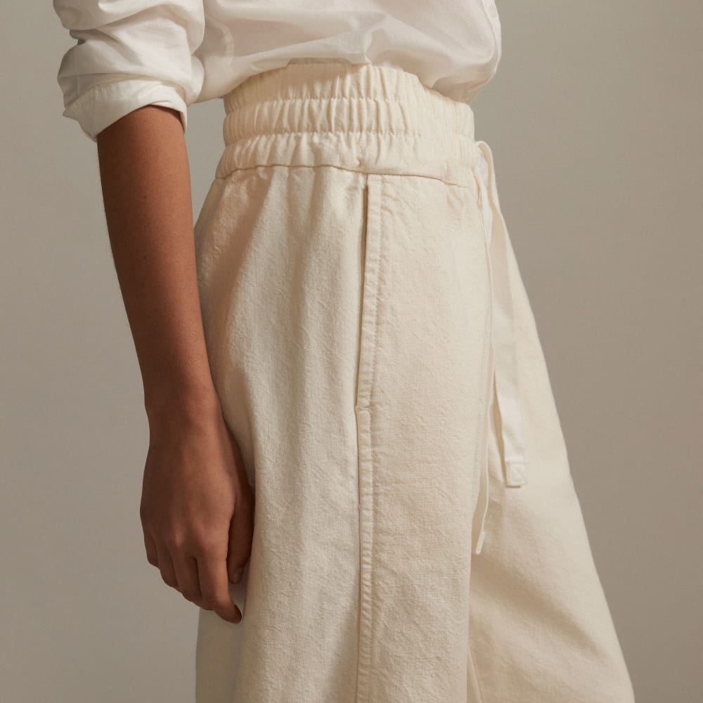 The Canvas Organic Cotton Pull-On Pant | Bone - Image 5
