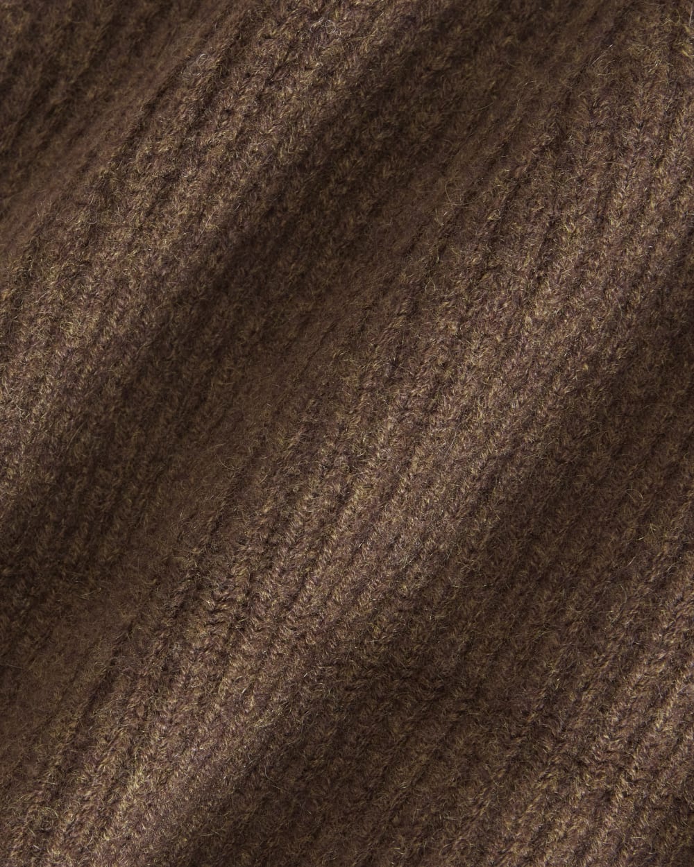 The Cashmere Fine Rib Beanie | Heather Cocoa - Image 6