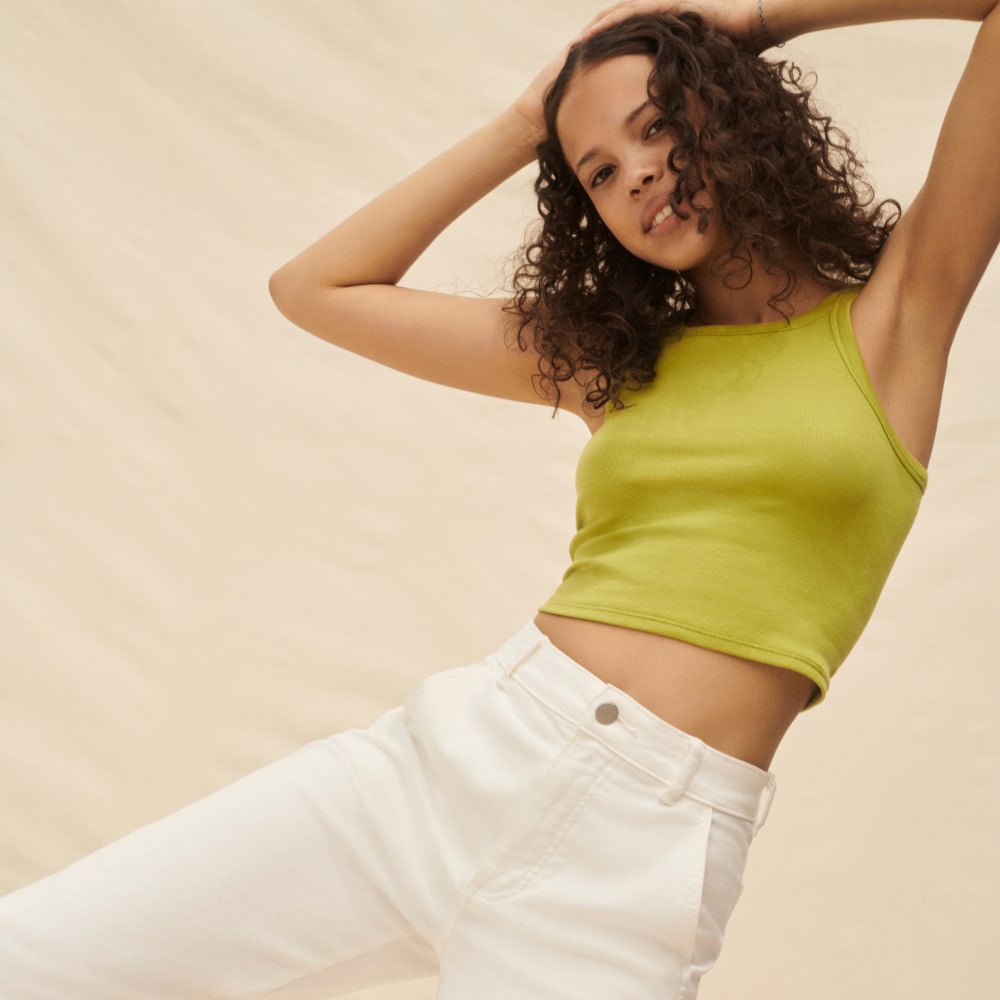 The Pima Micro-Rib Short Tank | Pepper - Image 5