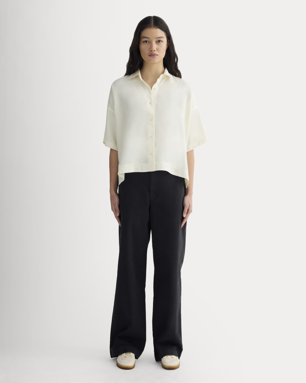 The Short-Sleeve Square Shirt in Butterlite | Bone - Image 3