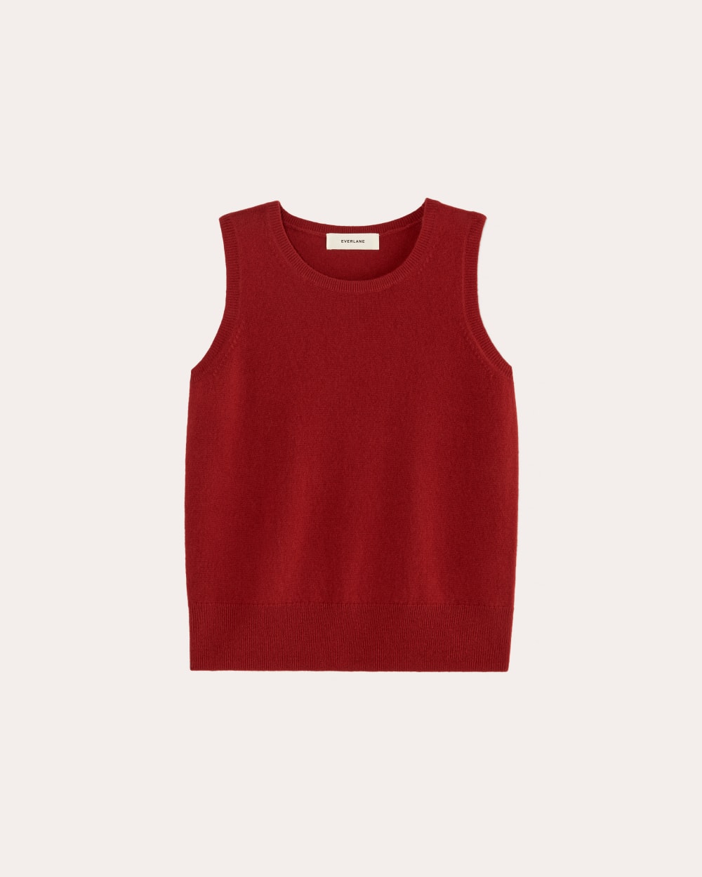 The Classic Tank in Cashmere | Berry Red - Image 2