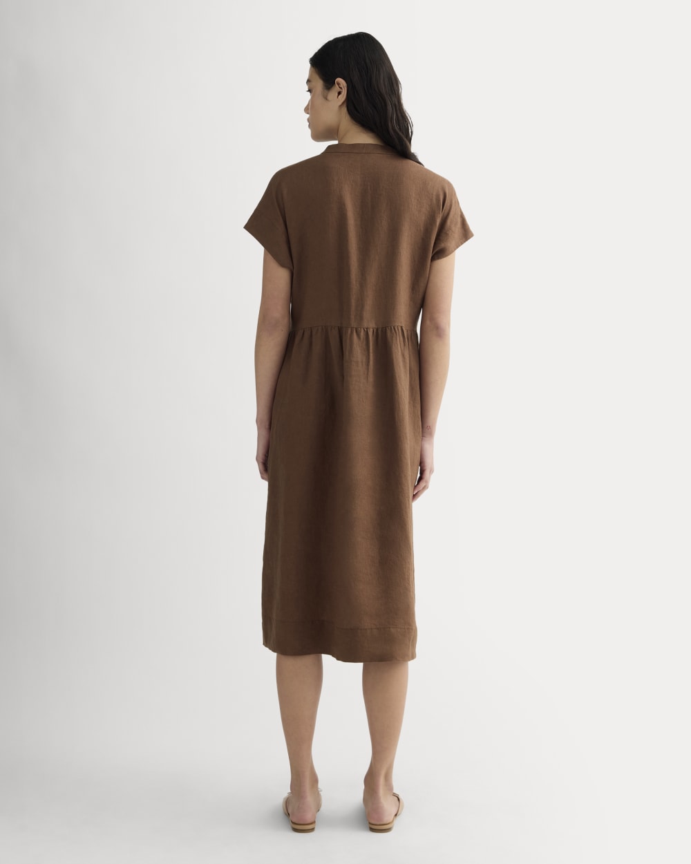 The Craft Dress in Linen | Cedarwood - Image 4