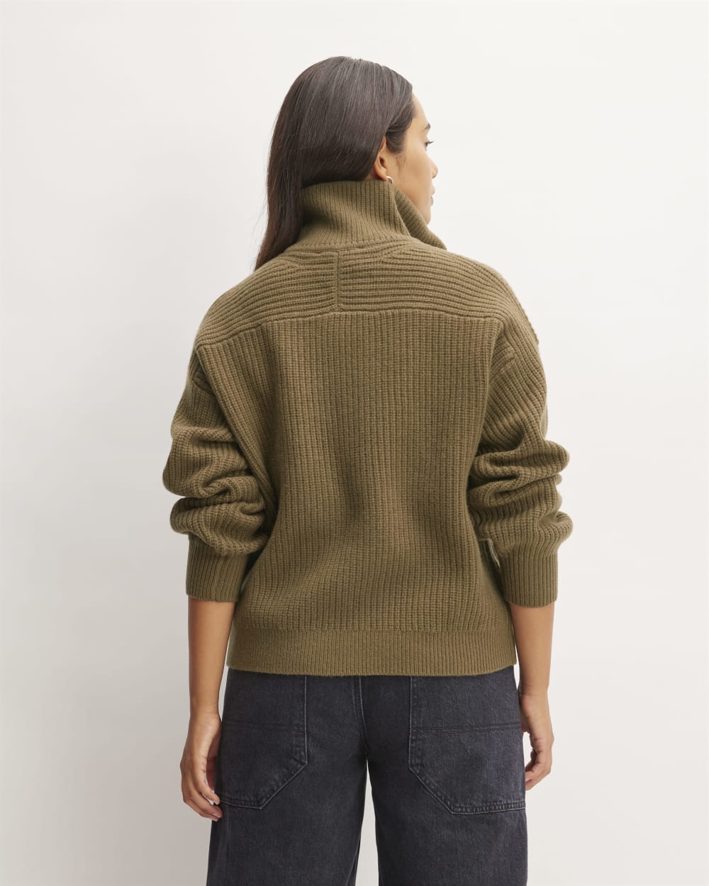 The Half-Zip Sweater in Luxe Merino | Beech - Image 6