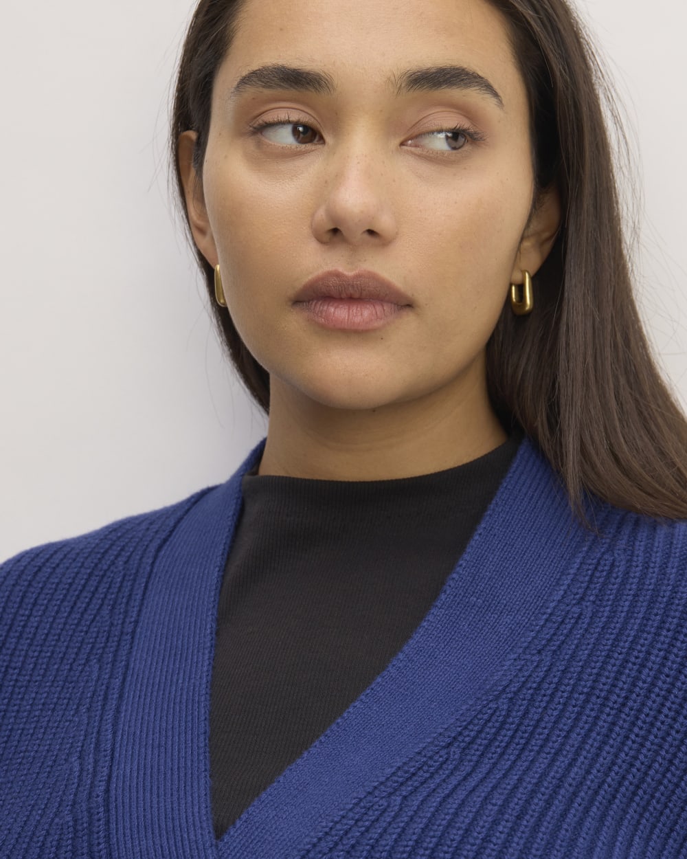 The Boxy Cardigan in Everyday Cotton | Bellwether Blue - Image 4