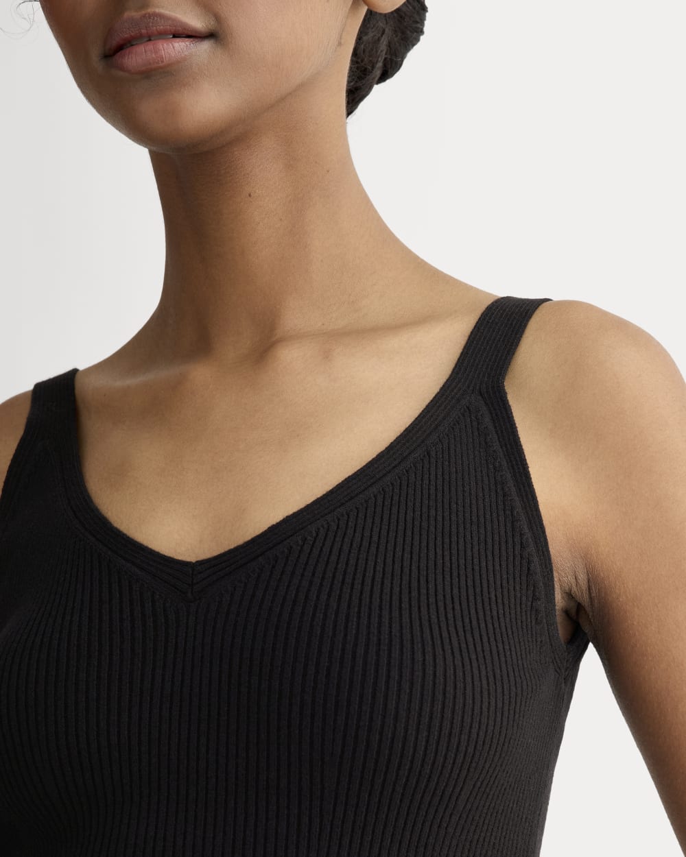 The Fine Knit Cami | Black - Image 4