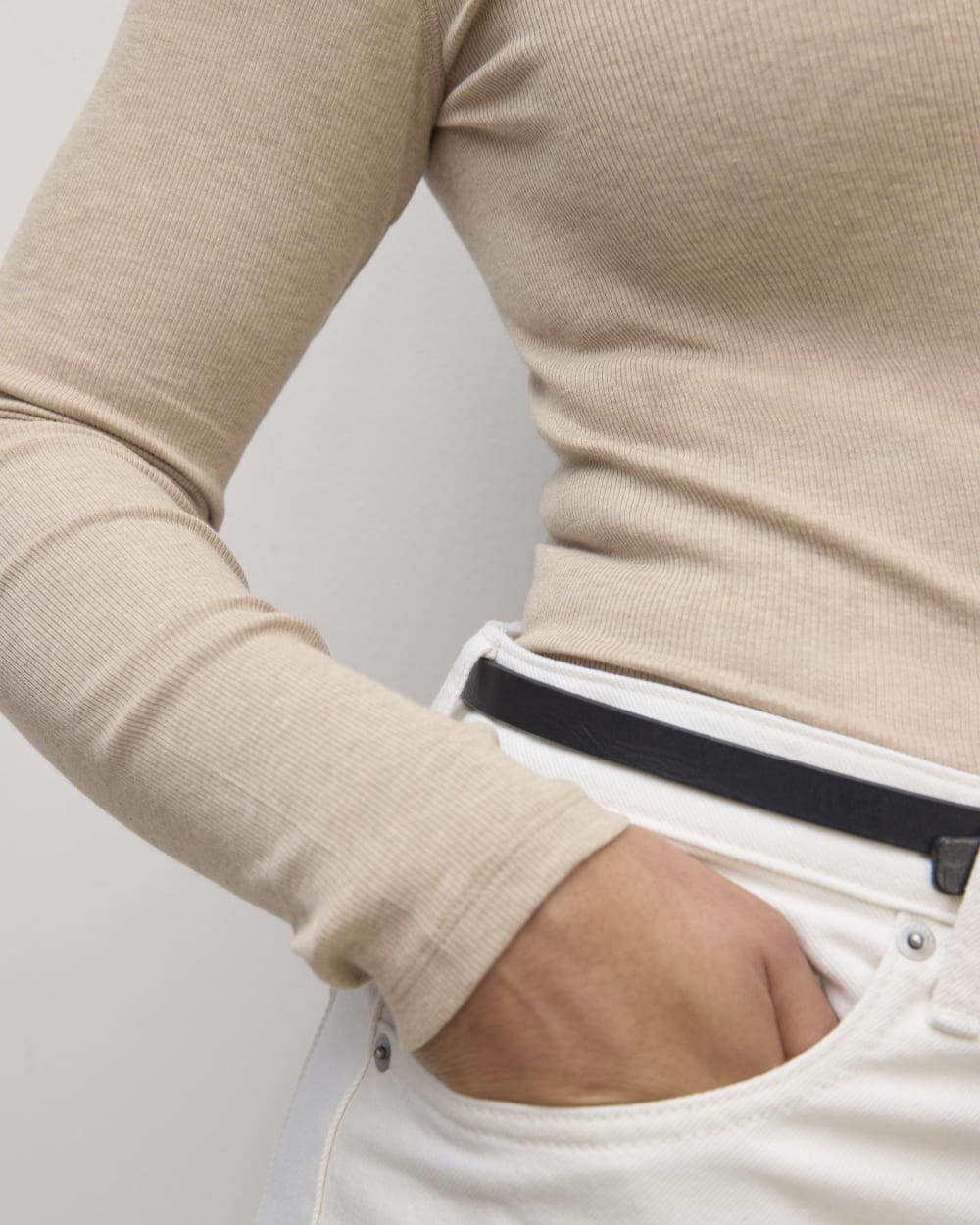 The Luxe Rib Henley | Heathered Tan - Image 5