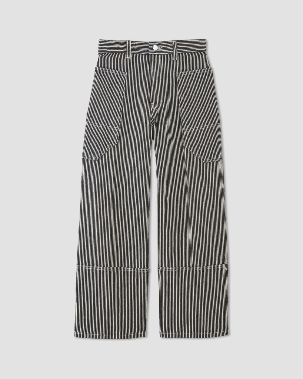 The Way-High® Gardener Cropped Jean | Hickory Stripe - Image 2