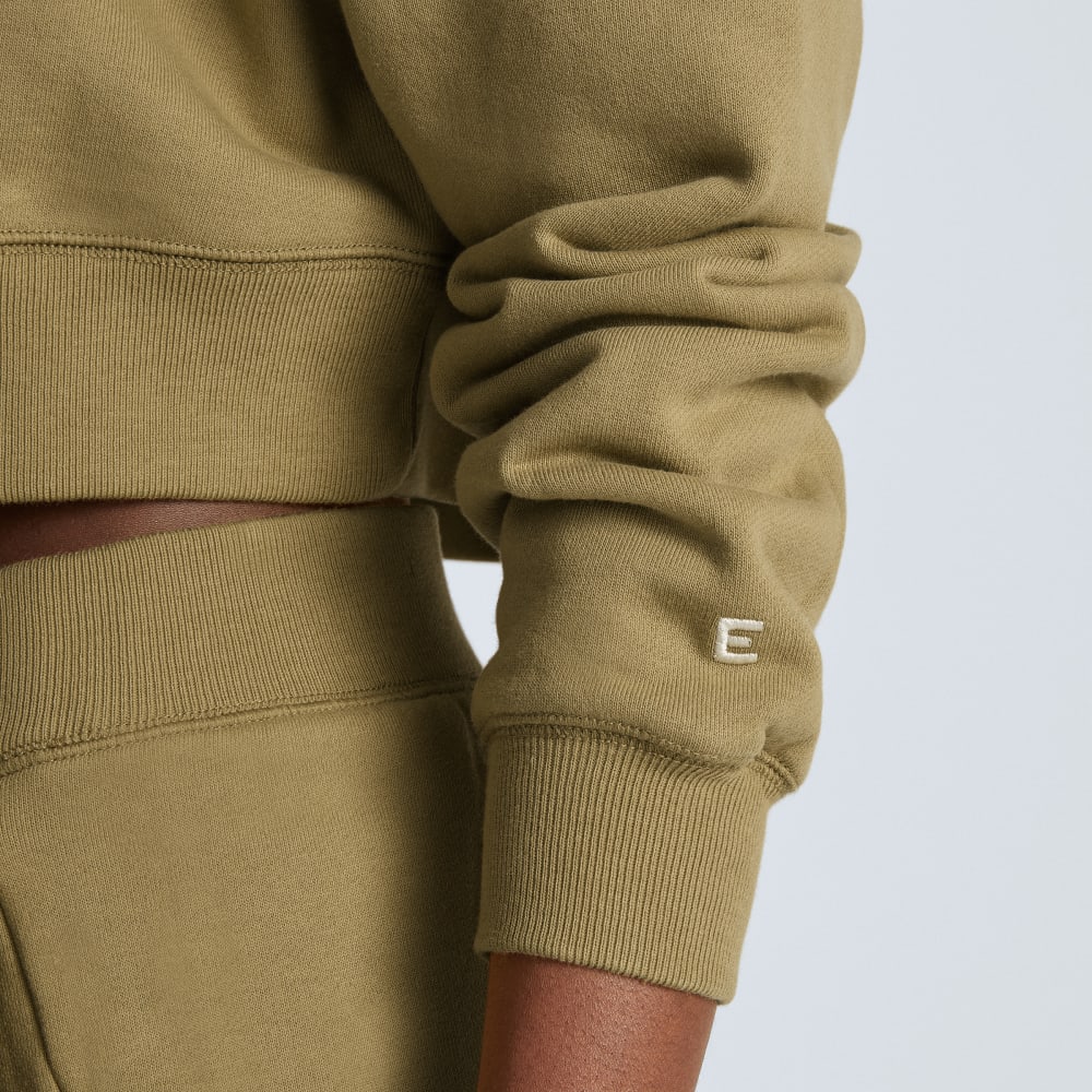 The Organic Cotton Cropped Crew | Fennel Seed - Image 4