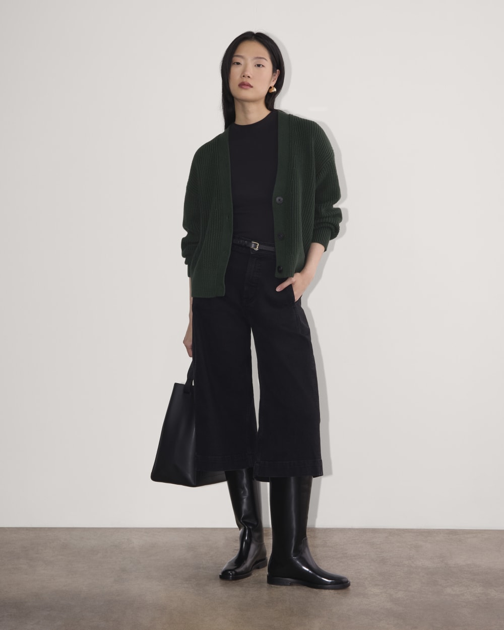 The Boxy Cardigan in Everyday Cotton | Scarab - Image 3