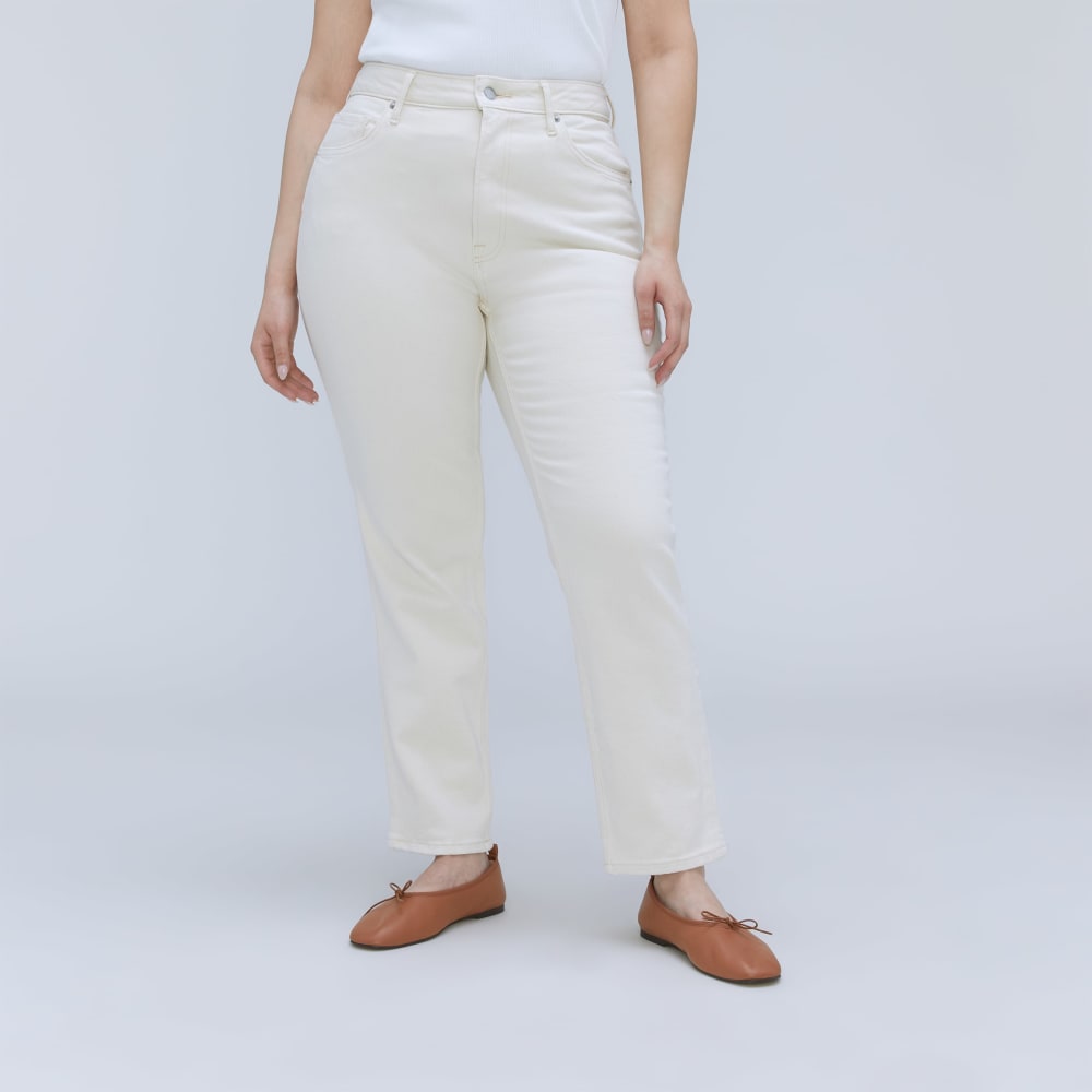 The Cheeky Hourglass Jean | Ecru | 26.5 Inseam - Image 2