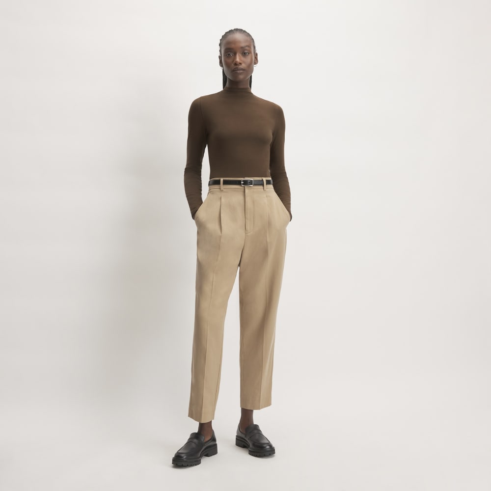 The Supima? Form Funnel Neck Tee | Cocoa - Image 3