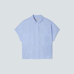 The Short-Sleeve Box Shirt | Slate Blue
