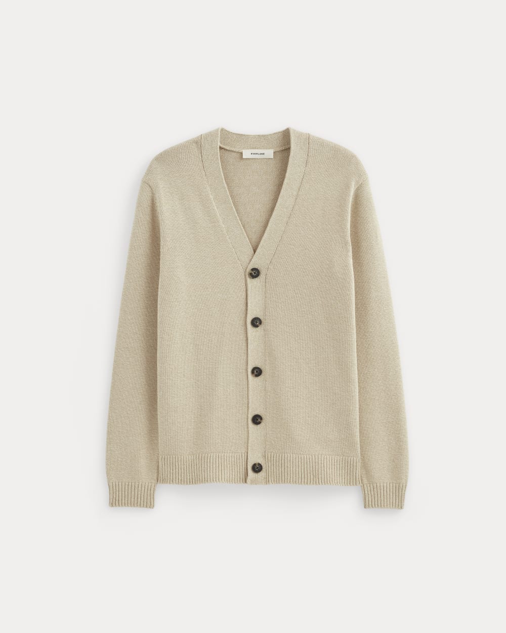 The Classic Cardigan in Everyday Cotton | Desert Sand / Natural - Image 2