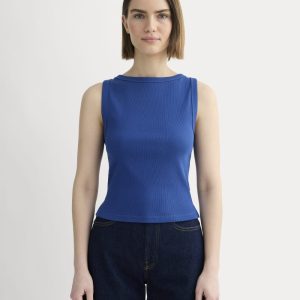 The Selfie Boatneck Tank | Bright Cobalt
