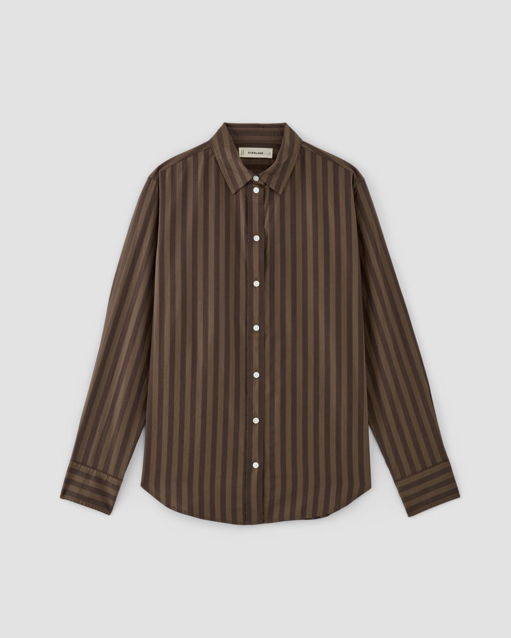 The Must-Have Shirt in Silky Cotton | Cocoa / Black - Image 2