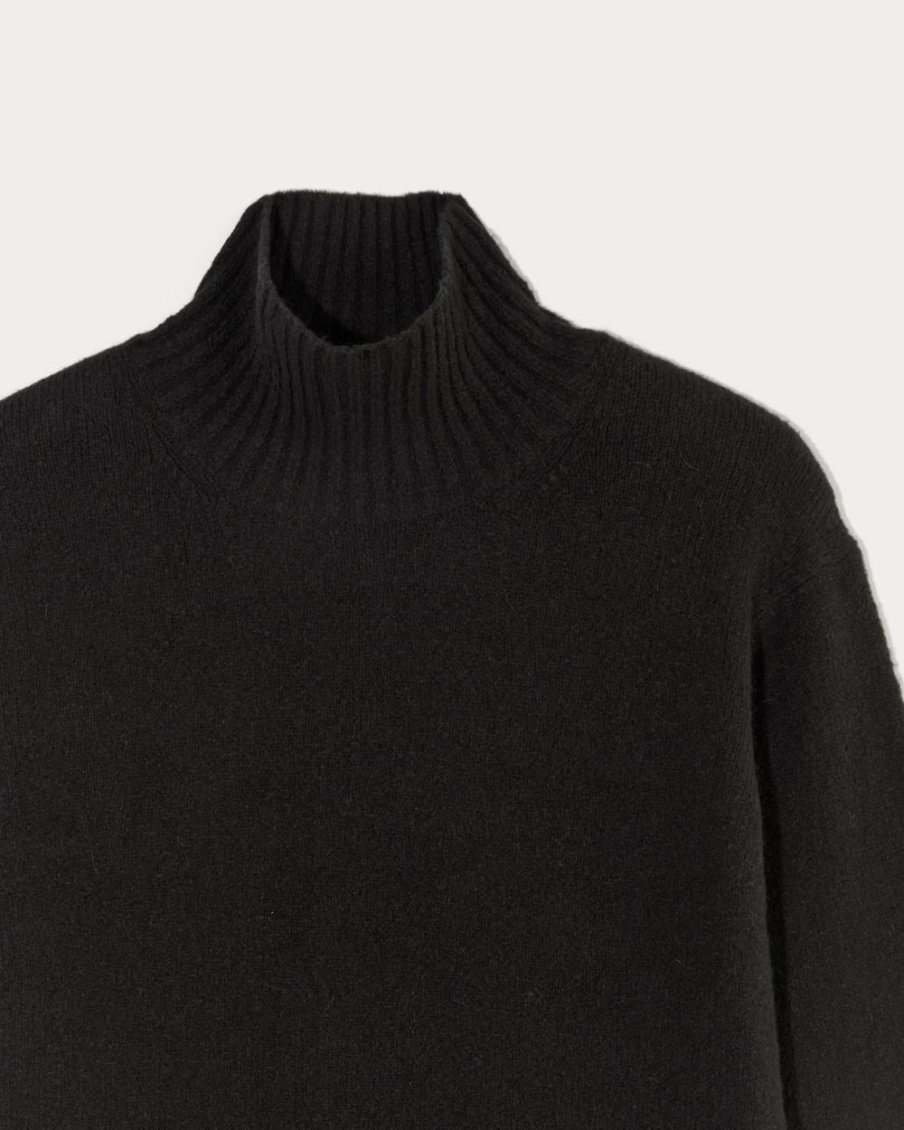 The Sweater Dress in Plush Cotton | Black - Image 6