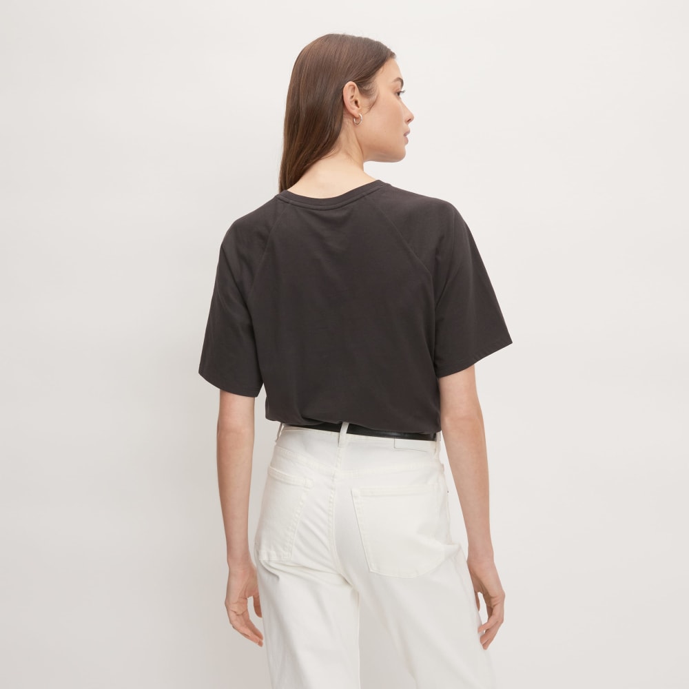 The Organic Cotton Raglan Tee | Vintage Black - Image 3