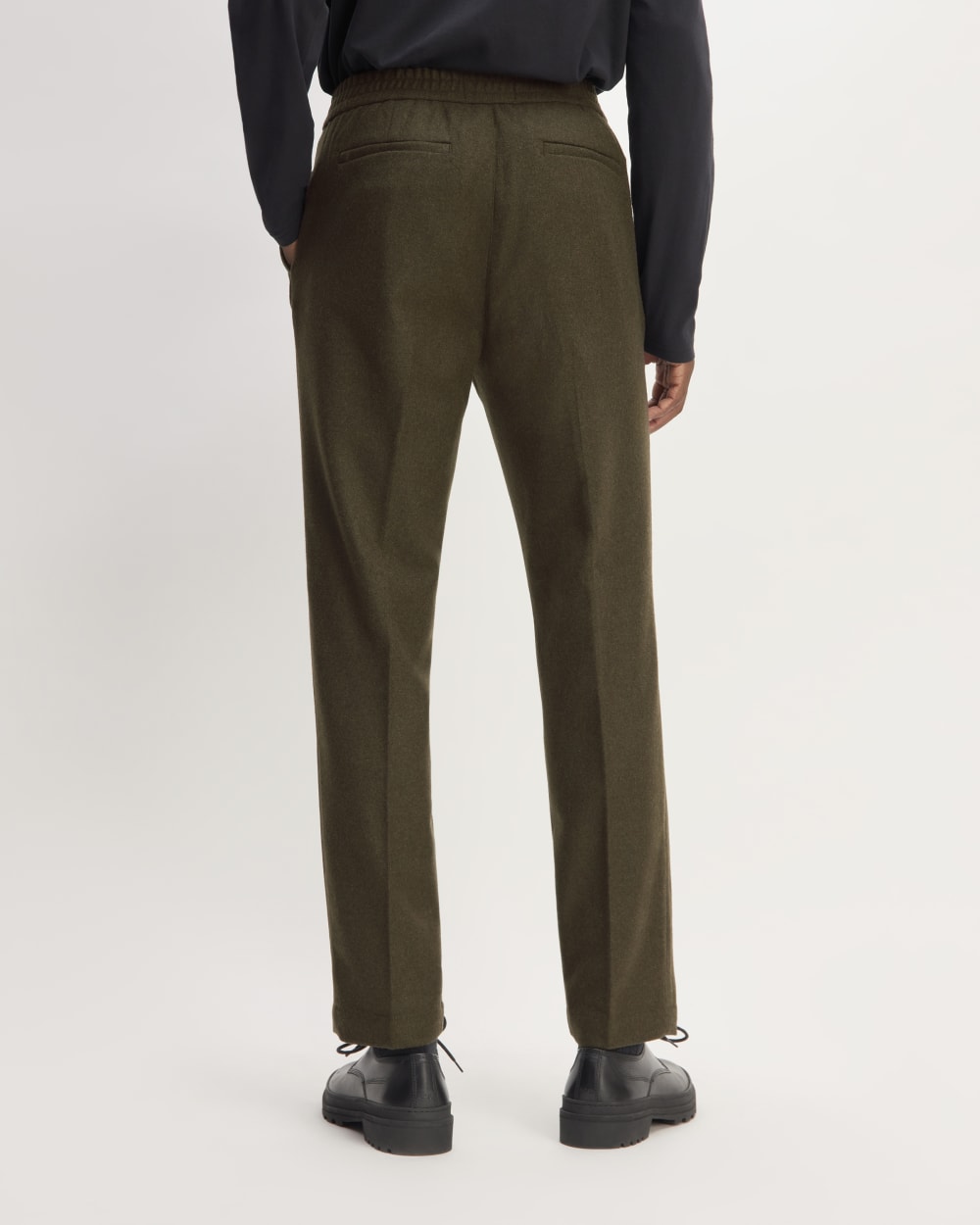 The Wool Flannel Pant | Dark Green - Image 6