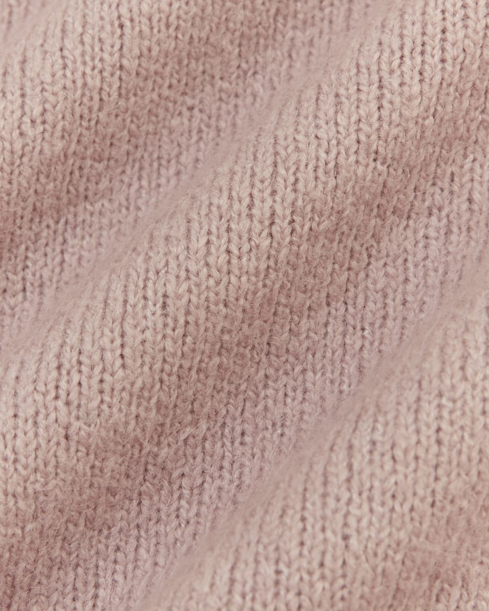 The V-Neck Sweater in Plush Cotton | Dusty Rose - Image 6