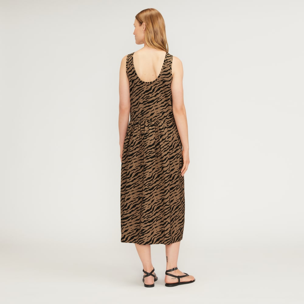 The Poplin Summer Dress | Tiger Stripe Toasted Coconut - Image 3